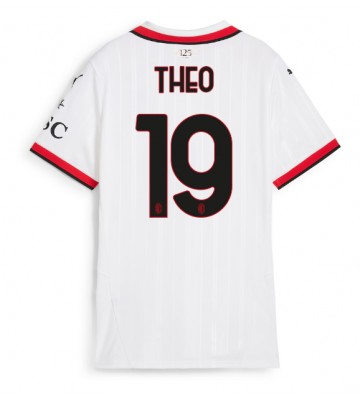 AC Milan Theo Hernandez #19 Udebanetrøje Dame 2024-25 Kort ærmer